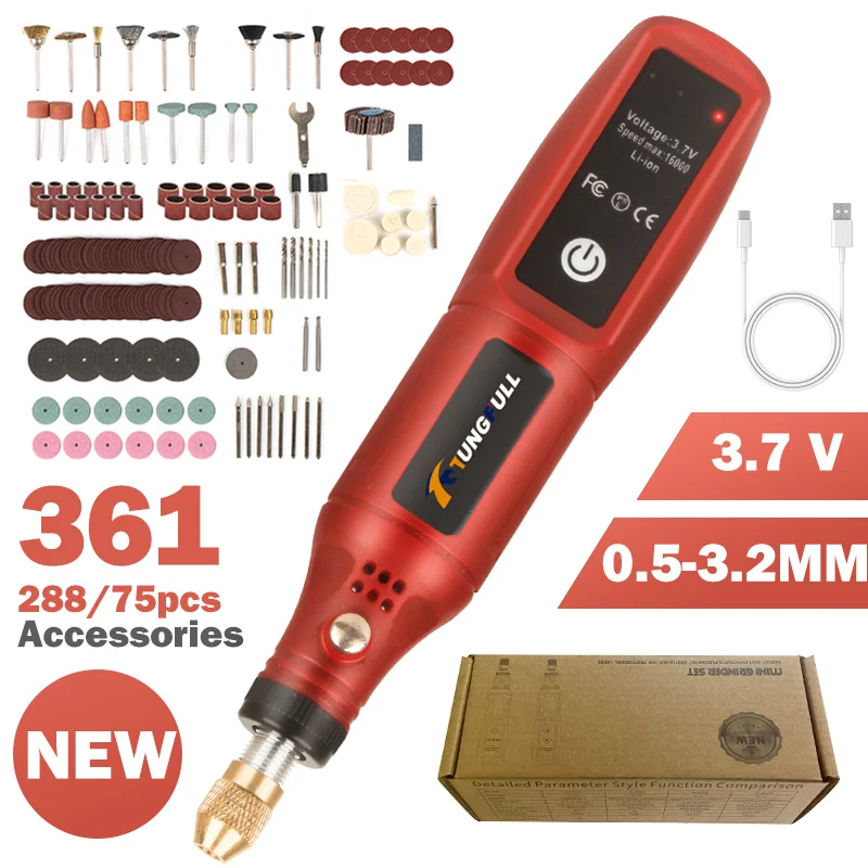 Jewelry Making Drill - قلم نقش لاسلكي قابل لإعادة الشحن