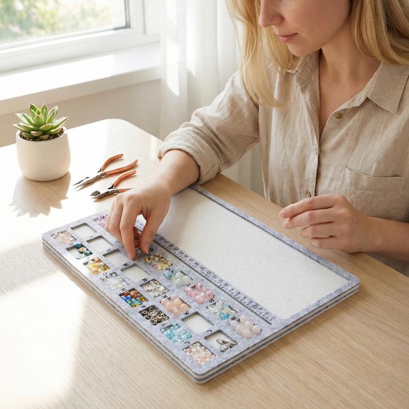 لوح تخطيط الخرز المصنوع من الل - مراجعة Jewelry Making Board وسعره