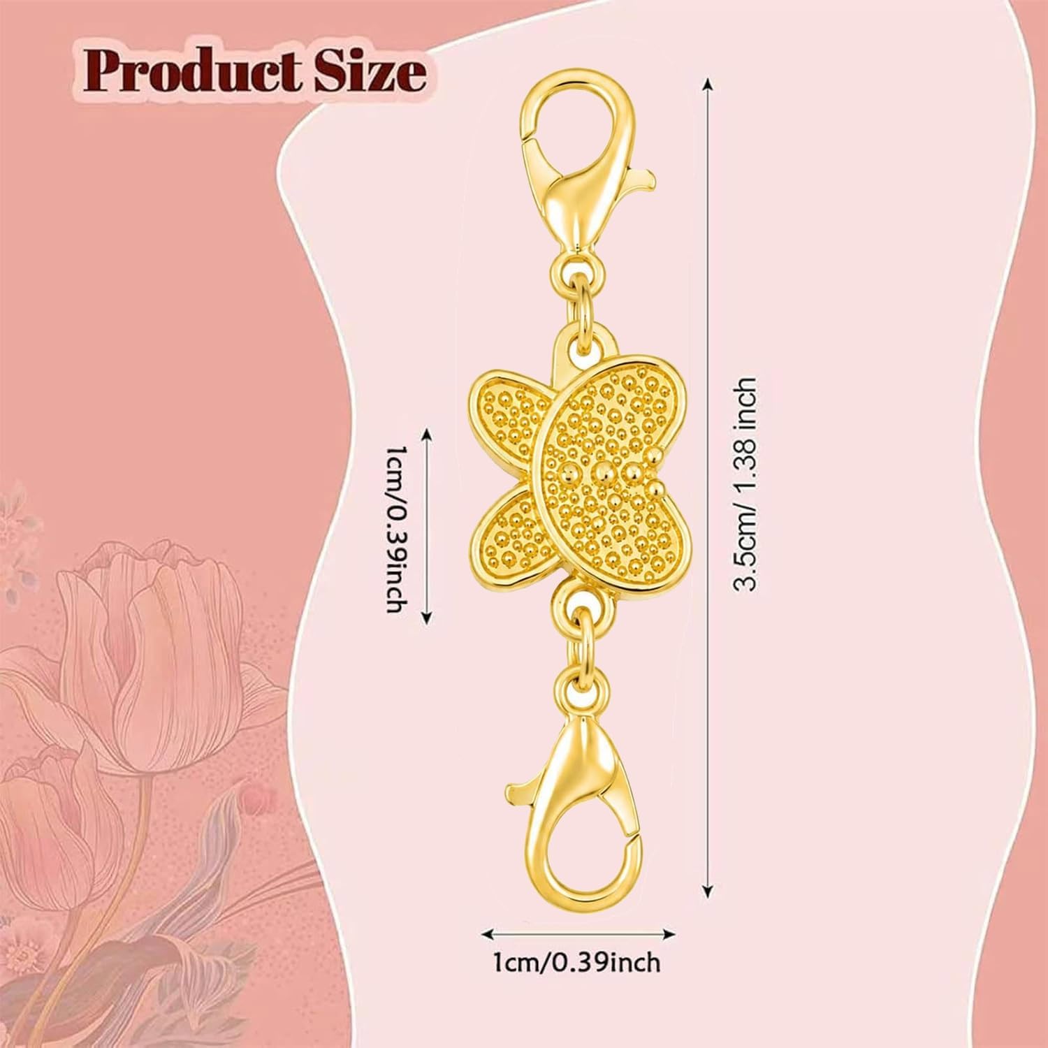 مشبك مغناطيسي على شكل فراشة لل - مراجعة Lobster Clasp Silver وسعره